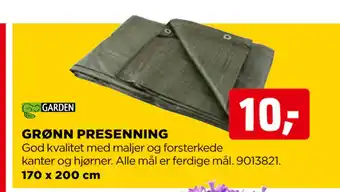 jem & fix GRØNN PRESENNING tilbud