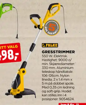 jem & fix GRESSTRIMMER tilbud