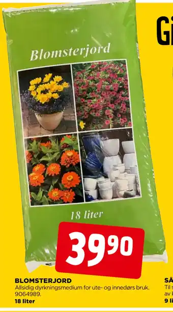 jem & fix BLOMSTERJORD tilbud