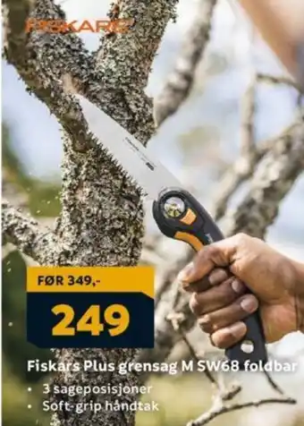 Megaflis Fiskars Plus grensag M SW68 foldbar tilbud