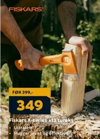 Megaflis Fiskars X-series x13 turoks tilbud