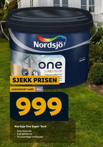 Megaflis Nordsjø One Super Tech tilbud