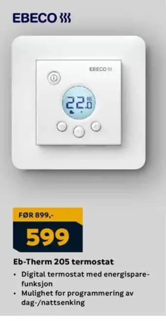 Megaflis Eb-Therm 205 termostat tilbud