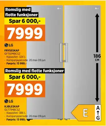 POWER KJØLESKAP tilbud
