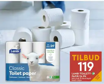 Coop Mega LAMBI TOALETTPAPIR 24 PK tilbud