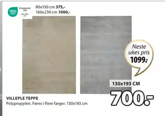 JYSK VILLEPLE TEPPE tilbud