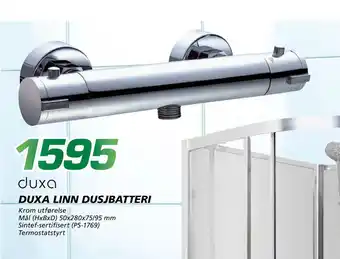Coop Byggmix DUXA LINN DUSJBATTERI tilbud