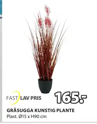JYSK GRÅSUGGA KUNSTIG PLANTE tilbud