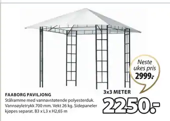 JYSK FAABORG PAVILJONG tilbud
