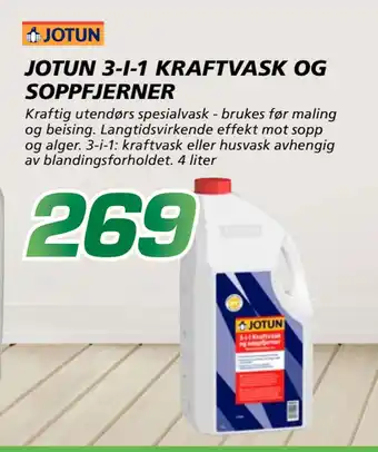 Coop Byggmix JOTUN 3-I-1 KRAFTVASK OG SOPPFJERNER tilbud