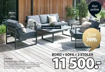JYSK VONGE BORD + SOFA + 2 STOLER tilbud