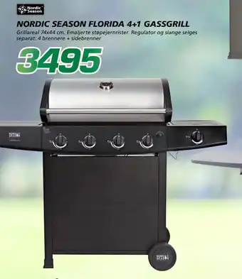 Coop Byggmix NORDIC SEASON FLORIDA 4+1 GASSGRILL tilbud