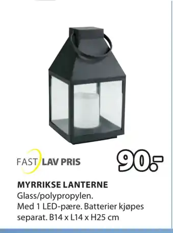 JYSK MYRRIKSE LANTERNE tilbud