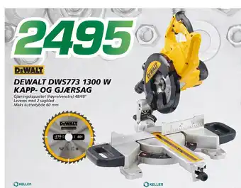 Coop Byggmix DEWALT DWS773 1300 W KAPP- OG GJÆRSAG tilbud