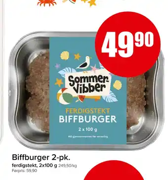 Spar Biffburger 2-pk tilbud