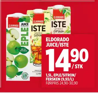 Meny ELDORADO JUICE/ISTE tilbud