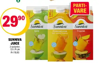 Coop Extra SUNNIVA JUICE tilbud
