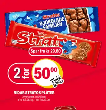 Coop Extra NIDAR STRATOS PLATER tilbud