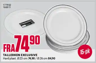 Europris TALLERKEN EXCLUSIVE tilbud