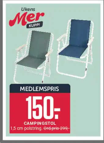 Europris CAMPINGSTOL tilbud