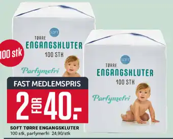 Europris SOFT TØRRE ENGANGSKLUTER tilbud