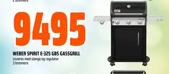 Obs Bygg WEBER SPIRIT E-325 GBS GASSGRILL tilbud