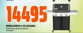 Obs Bygg WEBER GENESIS E-315 GASSGRILL tilbud