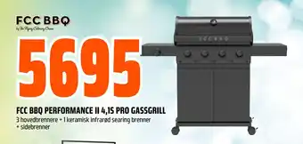 Obs Bygg FCC BBQ PERFORMANCE II 4,1S PRO GASSGRILL tilbud