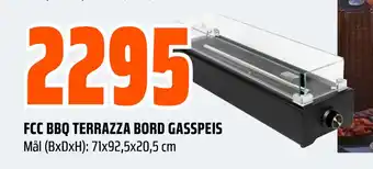 Obs Bygg FCC BBQ TERRAZZA BORD GASSPEIS tilbud