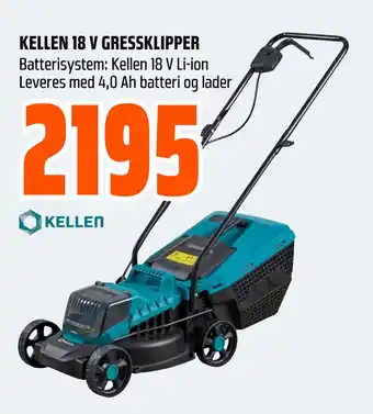 Obs Bygg KELLEN 18 V GRESSKLIPPER tilbud