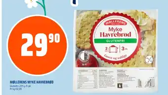 Coop Obs MØLLERENS MYKE HAVREBRØD tilbud