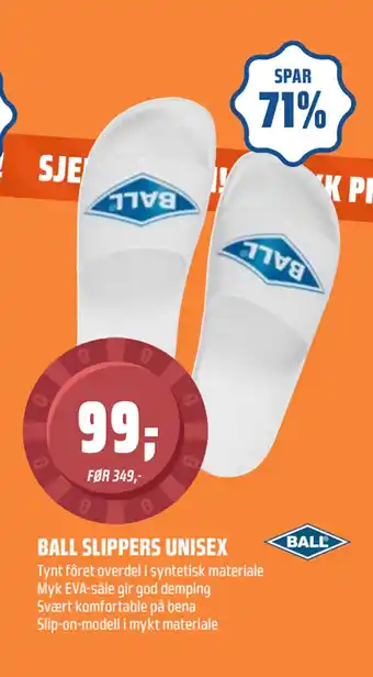 Coop Obs BALL SLIPPERS UNISEX tilbud