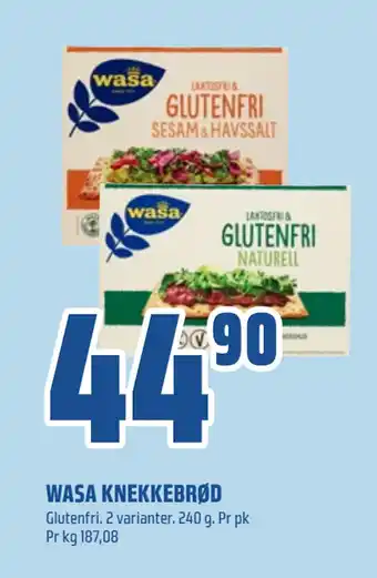 Coop Obs WASA KNEKKEBRØD tilbud