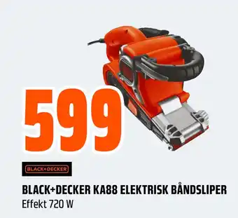 Obs Bygg BLACK+DECKER KA88 ELEKTRISK BÅNDSLIPER tilbud