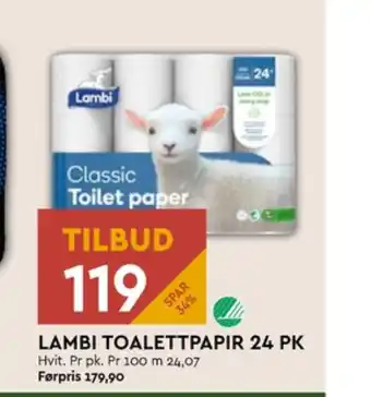 Coop Mega Lambi toalettpapir tilbud