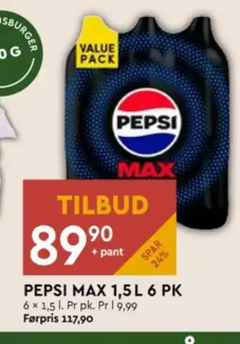 Coop Mega Pepsi max cola tilbud
