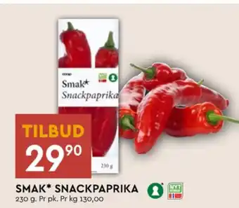 Coop Mega Smak paprika tilbud
