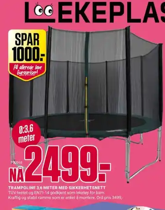Europris Ukjent trampoline tilbud