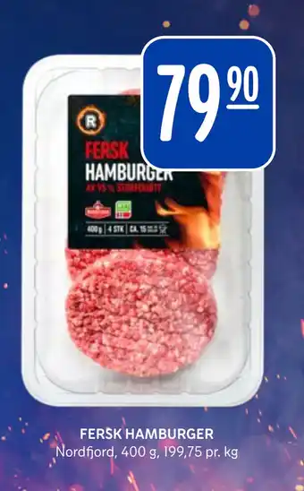 Rema 1000 FERSK HAMBURGER tilbud