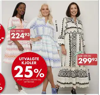 Sparkjøp UTVALGTE KJOLER tilbud