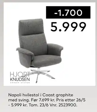 Skeidar Napoli hvilestol tilbud