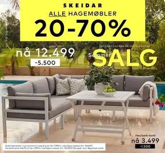 Skeidar Sicilia hjørnesofa tilbud