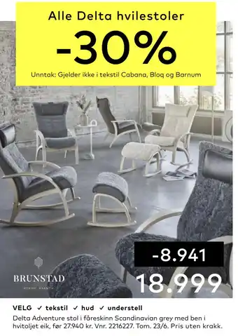 Skeidar Delta Adventure stol tilbud