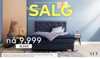 Skeidar XOV Komfort 5 mørk grå inkl. overmadrass tilbud