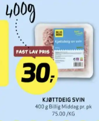 Bunnpris Billig middag kjøttdeig tilbud