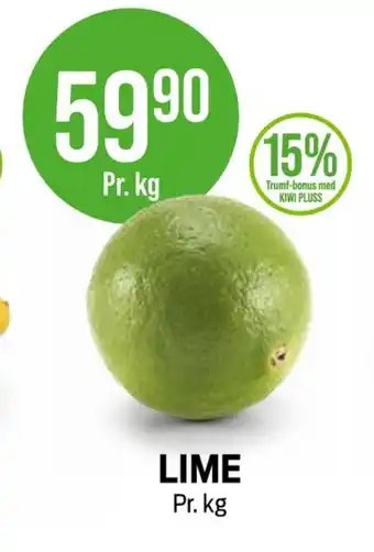 Kiwi Ukjent lime tilbud