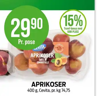 Kiwi Cevita aprikos tilbud