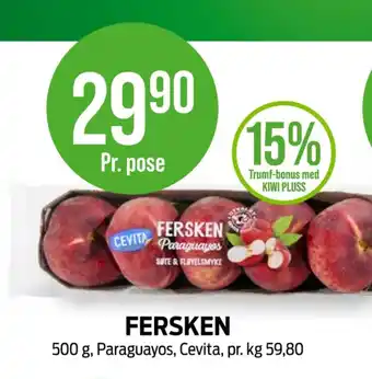 Kiwi Cevita fersken tilbud