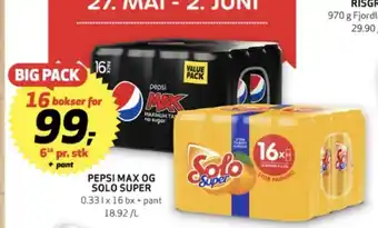 Bunnpris Pepsi max brus tilbud