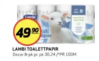 Bunnpris Decor toalettpapir tilbud